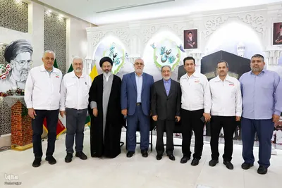 دیدار عیدانه اعضای ستاد حج و زیارت و بعثه مقام معظم رهبری