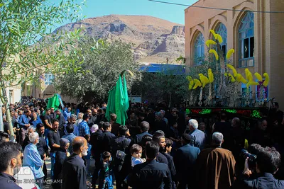 آئین سنتی«علَم‌کشان» در روستای انجدان - اراک/عکاس:زهرا بهرامی