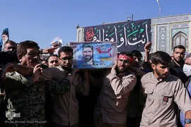 مراسم تشییع پیکر مطهر شهید مدافع حرم، سردار «داوود جعفری»