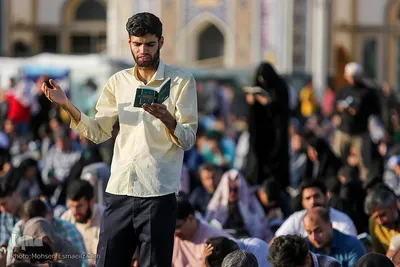 مراسم دعای عرفه در حرم مطهر رضوی