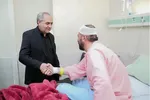 عیادت استاندار آذربایجان شرقی از مجروحان جنگ رمضان