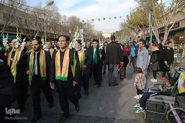 مراسم تعویض پرچم آستان مقدس حضرت عبدالعظیم حسنی(ع)