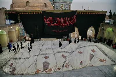 برپایی خیمه عزا در امامزاده موسی مبرقع(ع)
