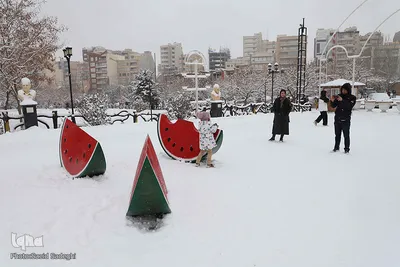 بارش اولین برف زمستان در تبریز‎‎