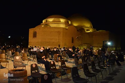 عزداری شب هشتم ماه محرم در مسجد کبود‎‎