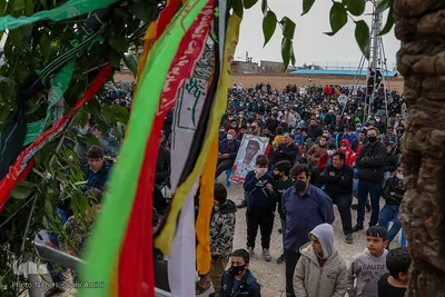 تشییع پیکر مطهر شهید «مهدی محرم» شهید مدافع وطن در قزوین‎‎