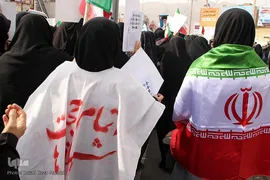 مراسم تشییع پیکر مطهر روحانی شهید مدافع امنیت در شیراز