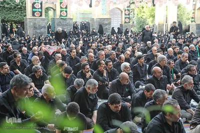 مراسم عزاداری اباعبدالله الحسین(ع) در مزار شهدای گمنام همدان‎