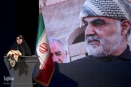 فاطمه سلیمانی فرزند شهید سلیمانی 