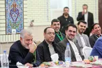 از سمت راست محسن مزرعاوی، حافظ قرآن، ناجی حیدری، قاری قرآن و کاظم صباغ، فعال قرآنی 