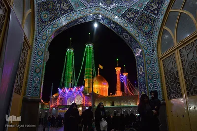 حرم کریمه اهل بیت(س) در شب میلاد جواد الائمه(ع)