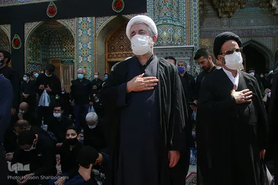 عزاداری ظهر عاشورا در حرم کریمه اهل بیت(ع)