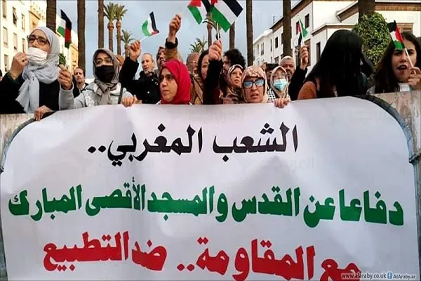 اعتراض مراکشی‌ها به سفر رئیس کنست رژیم صهیونیستی به این کشور