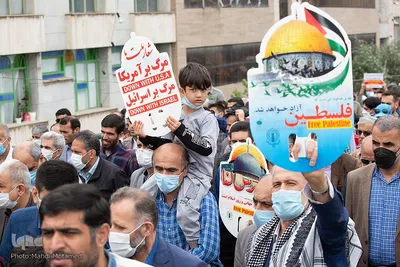 راهپیمایی روز قدس در قزوین‎‎