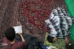 اعتکاف دانش آموزی در مسجد جامع یزد‎
