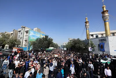 تشییع پیکر شهید مدافع حرم سجاد زبرجدی در محله خانی ابادنو