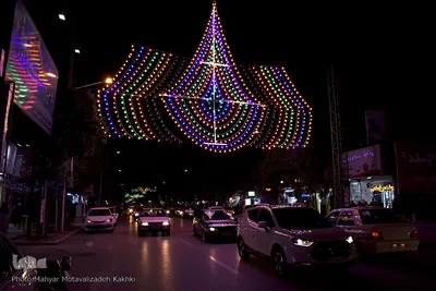 آذین بندی و جشن نیمه شعبان در نیشابور 
