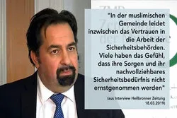 ZMD fordert Massnahmen zum Schutz der muslimischen Gemeinden vor möglichen Anschlägen
