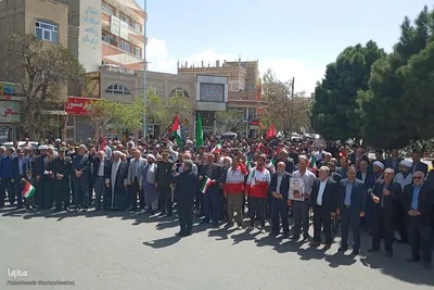 راهپیمایی حمایت از وعده صادق در اهر