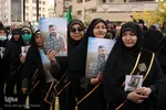 مراسم تشییع پیکر مطهر روحانی شهید مدافع امنیت در شیراز