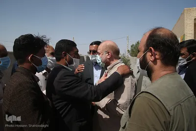 بازدید قالیباف از اردوی جهادی شهید کاظمی آشتیانی