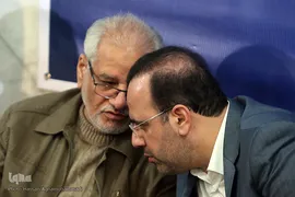 از راست محمد هادی و محمدرضا صلحجو کاروان قرآنی انقلاب در امامزاده سید علی (ع) قم