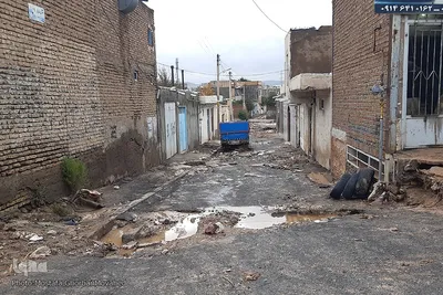 خسارت سیل در شهرستان اهر‎