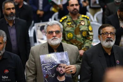 مراسم چهلم شهدای حوادث دی‌ماه در گلستان شهدای اصفهان