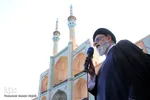 تشییع پیکر آیت الله علاقه بند در یزد