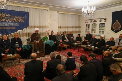 حضور امام جمعه تبریز در روضه خانگی