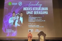 Indeks Kerukunan Umat Beragama Tahun 2021 Masuk Kategori Baik