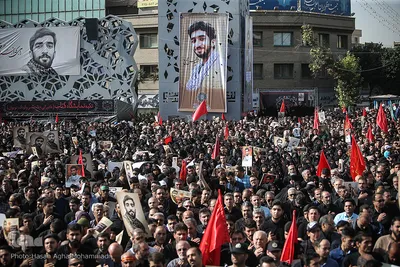 مراسم تشییع پیکر شهید محسن حججی در تهران
