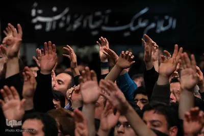 مراسم عزاداری شب شهادت حضرت زهرا (س) در حسینه امام خمینی(ره)
