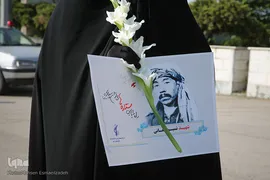 استقبال از پیکر شهید «نسیم افغانی» در فرودگاه شهید هاشمی نژاد مشهد