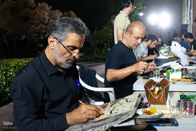 مشق عشق خوشنویسان اصفهانی در سوگ سیدالشهدا (ع)