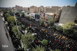 مراسم تشییع پیکر شهید محسن حججی در تهران