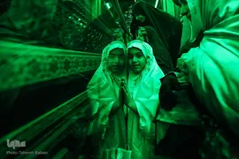 مراسم غبارروبی حرم حضرت عبدالعظیم در ایام شهادت حضرت زهرا (س)
