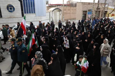 مراسم تشییع و تدفین شهید "احسان غمی تازه کندی" اولین شهید اهری جنگ رمضان در اهر