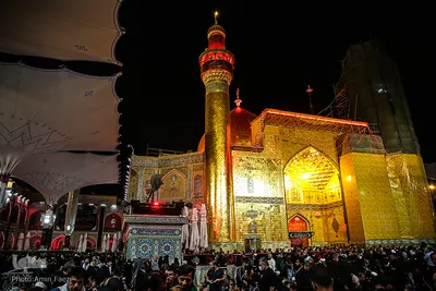حرم مطهر اميرالمومنين علی(ع) در آستانه اربعین حسینی
