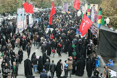 مراسم پیاده روی روز اربعین در تهران