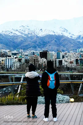 آسمان تهران از فراز تپه‌های عباس آباد