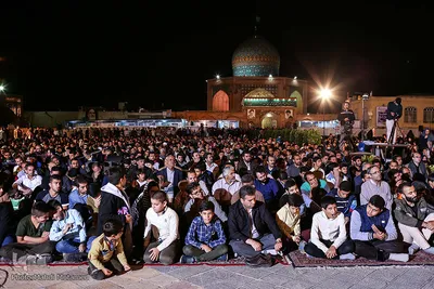مراسم «شب وداع» با ماه مبارک رمضان در قزوین
