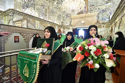 آئین غبارروبی ضریح مطهر حضرت شاهچراغ (ع)
