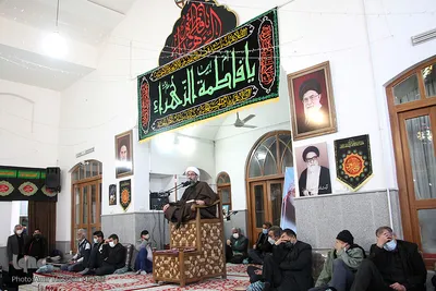 مجلس عزاداری شهادت حضرت زهرا(س) در بیت آیت الله مدرسی در یزد
