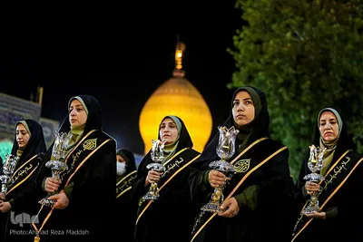 آئین شام غریبان امام رضا(ع) در حرم مطهر شاهچراغ(ع)