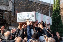 تشییع پیکر مطهر ۴ شهید گمنام دفاع مقدس در کرج‎‎