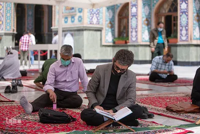 مراسم ترتیل خوانی قرآن در امامزاده صالح