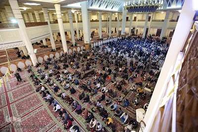 مراسم بزرگداشت آیت‌الله ربانی شیرازی در حرم مطهر