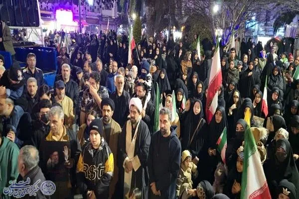 چهل شب در خیابان: راهپیمایی و اجتماع مردم بابلسر