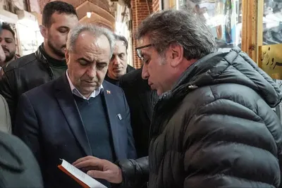 استاندار آذربایجان شرقی در قلب بازار تبریز